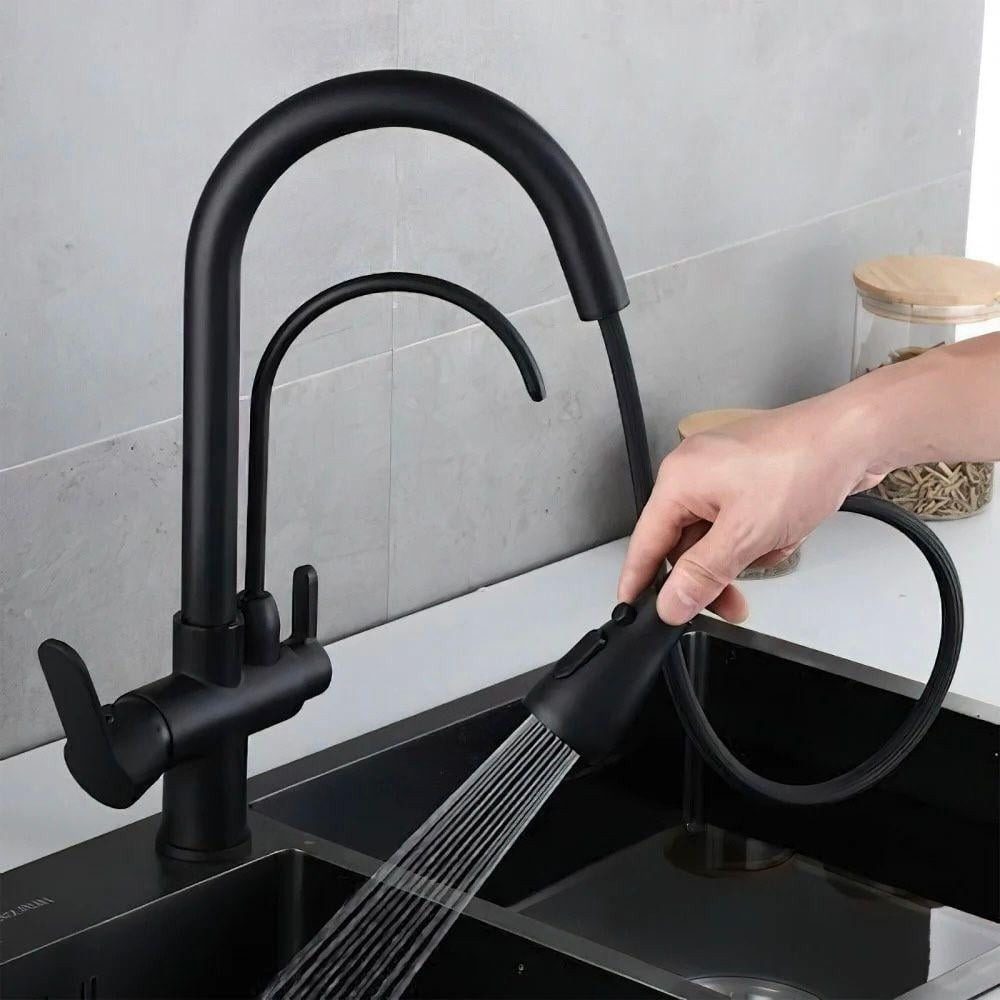 faucet 3 line black